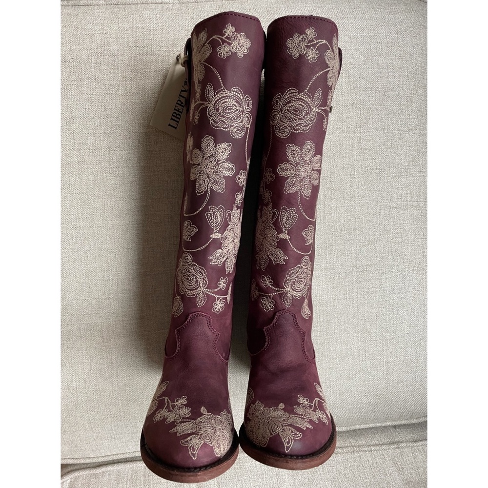 Liberty Black Embroiled Pressed Blossom Cowgirls Boots - Picture 4 of 15